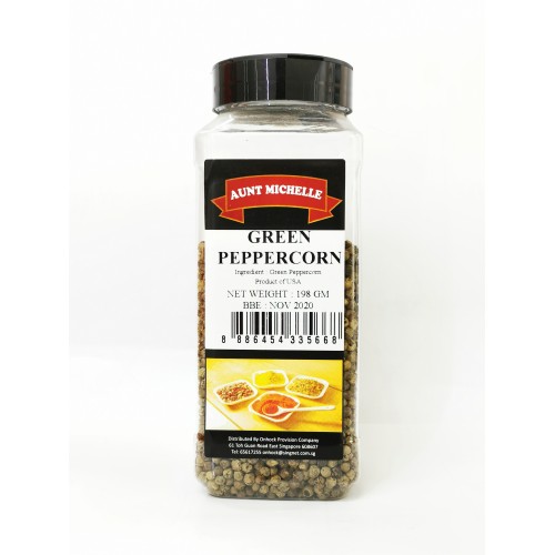 27-PEPPER CORN GREEN DRIED AUNT MICHELLE (西洋干青胡椒粒)
