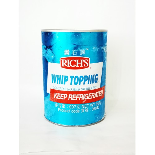 22-WHIPPING CREAM TOPPING RICH'S / KRIM MASAK（钻石牌忌廉奶）