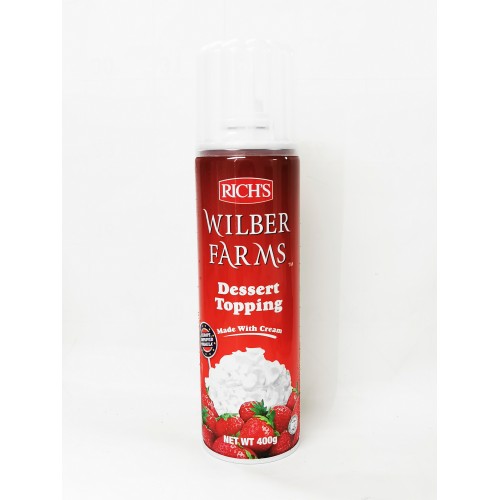 22-WHIPPING CREAM SPRAY AEROSOL WILBER FARMS / KRIM SEMBUR（喷忌廉）