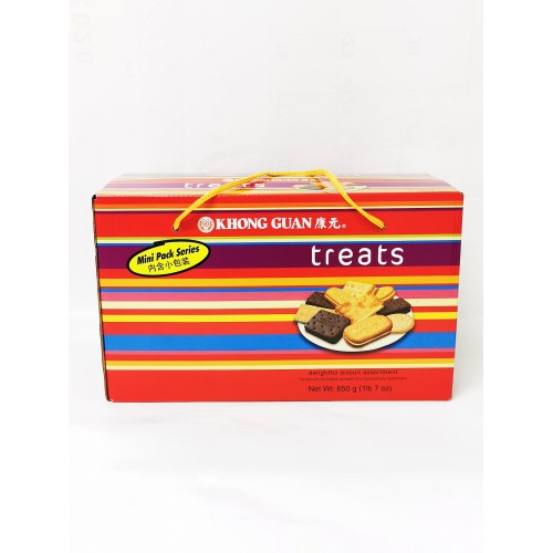 3-杂色饼-康源 ASSORTMENT BISCUITS - TREATS MINI PACK KHONG GUAN  / BISKUT PELBAGAI