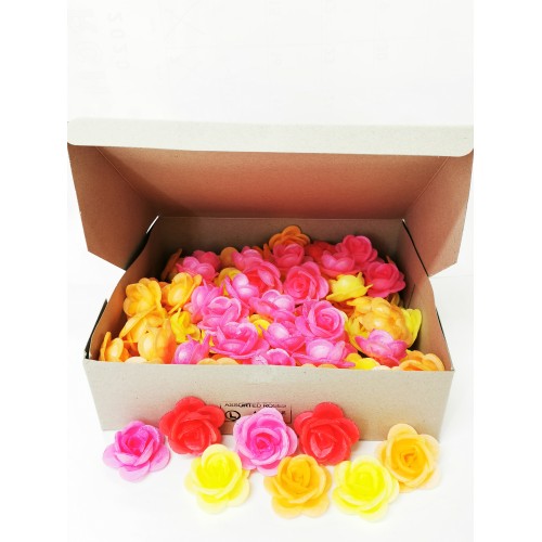 22-WAFER ROSES ASSORTED (LARGE) (杂色饼花)