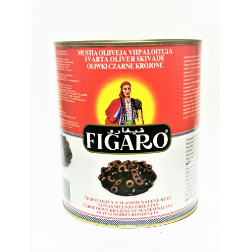 23-OLIVES BLACK SLICED FIGARO (3KG) (切黑橄榄）