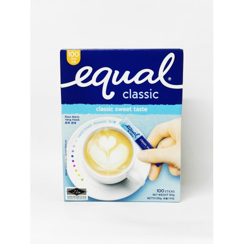 46-EQUAL SUGAR SWEETENER SACHET CLASSIC (100'S) / GULA TIRUAN (怡口糖)